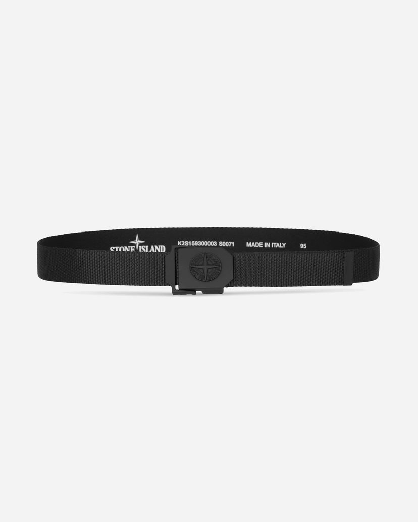 Vyöt Stone Island Nylon Webbing Belt with Logo Buckle Musta | K2S15-9300003-S0071 V0029