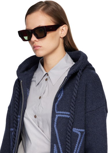 Aurinkolasit Loewe Paula's Ibiza Goggle Rectangle Sunglasses Ruskea | LW40172UW5652N 192337236150, 3