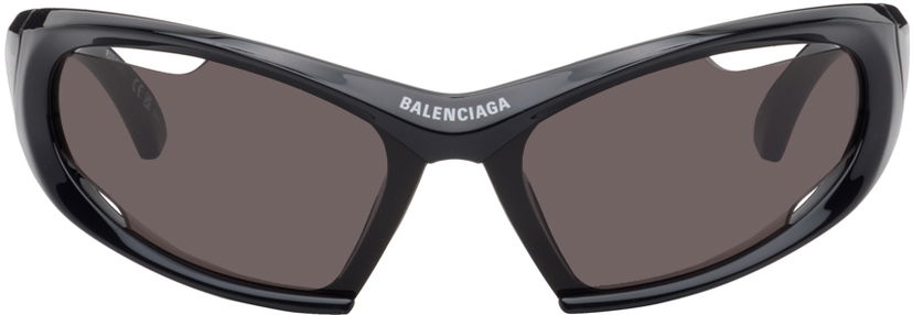 Aurinkolasit Balenciaga Dynamo Rectangle Sunglasses Musta | BB0318S-001