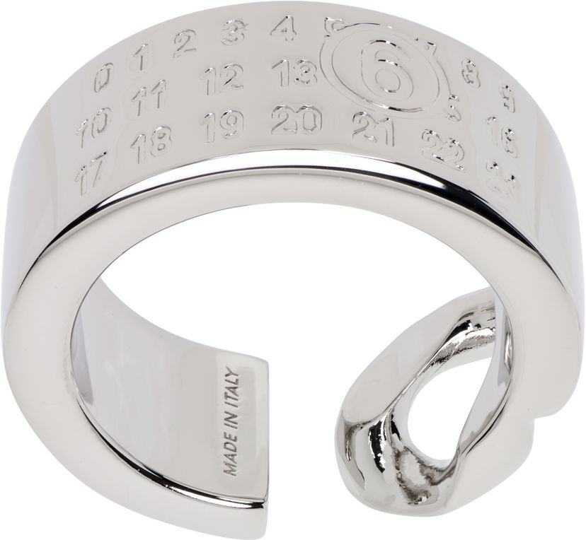 Sormus Maison Margiela Minimal Numeric Cuff Ring Metallinen | SM6UQ0103 P8371