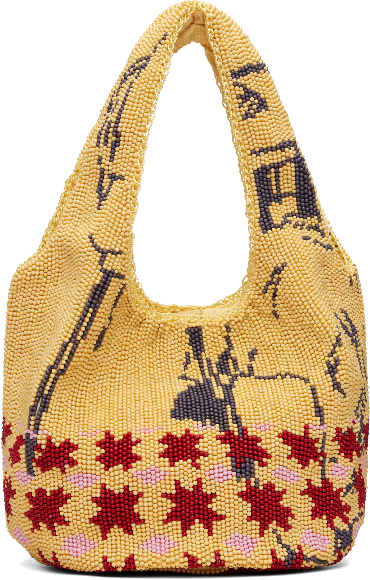 Kangaskassi JW Anderson JW Anderson Mini Patterned Beaded Shopper Tote Monivärinen | HB0744-FA0471, 0