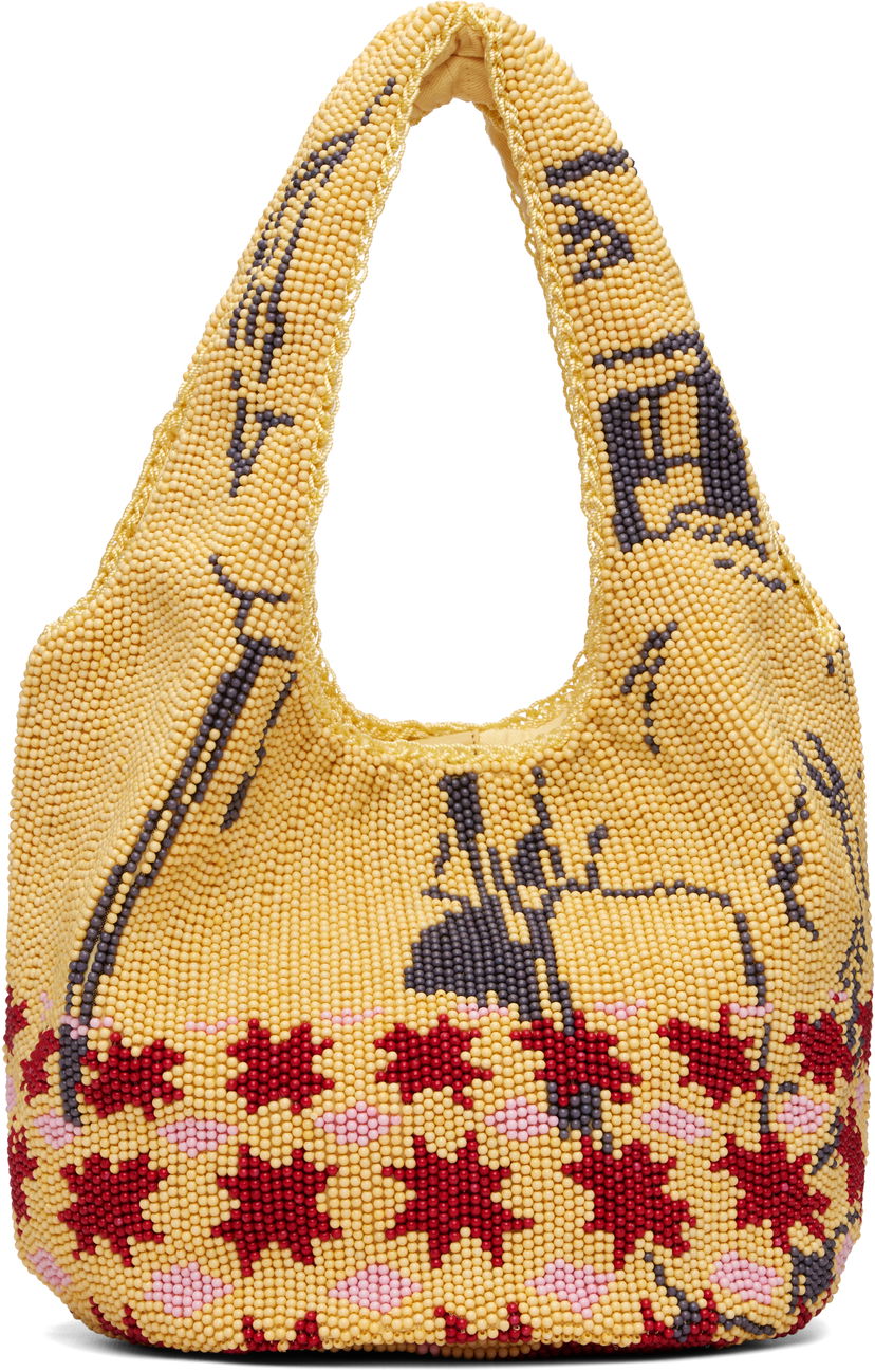 Kangaskassi JW Anderson JW Anderson Mini Patterned Beaded Shopper Tote Monivärinen | HB0744-FA0471