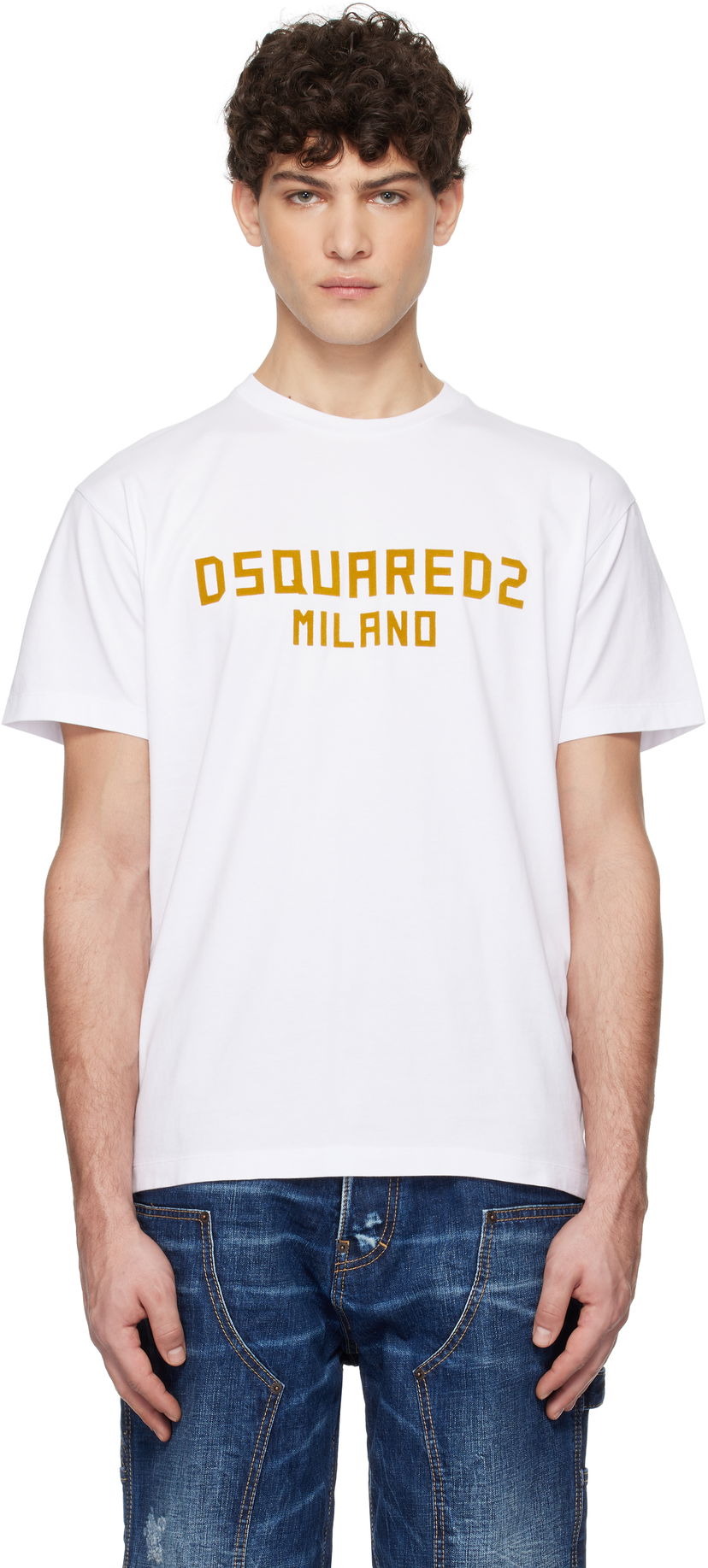 T-paita DSQUARED2 Dsquared2 Cool Fit Milano T-Shirt Valkoinen | S74GD1418_D20020