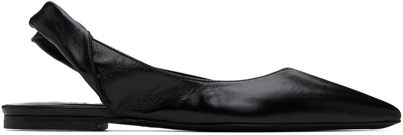 Vaatteet BY FAR BY FAR Yasha Slingback Flats Musta | MWFFC024LL002BK001PL