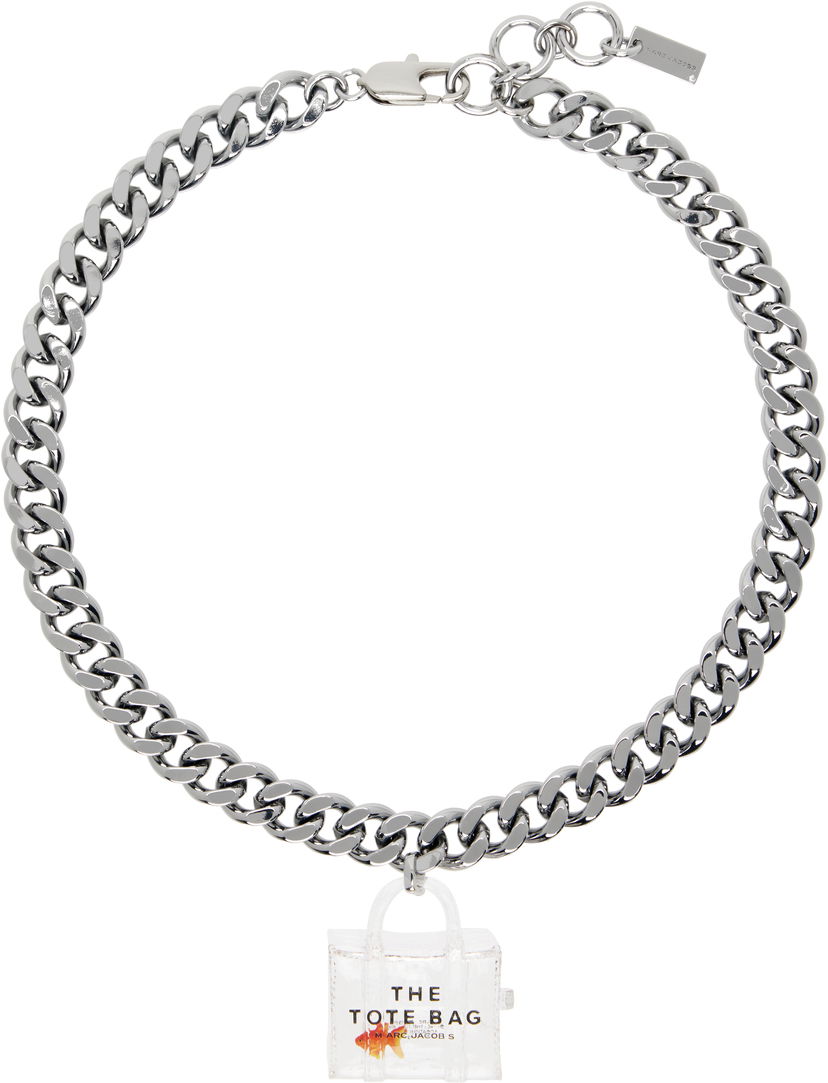 Kaulakoru Marc Jacobs Marc Jacobs The Tote Bag Goldfish Chain Necklace Metallinen | 2P4JNC001J24