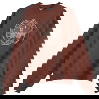 Varsity Oversized Crewneck Sweatshirt