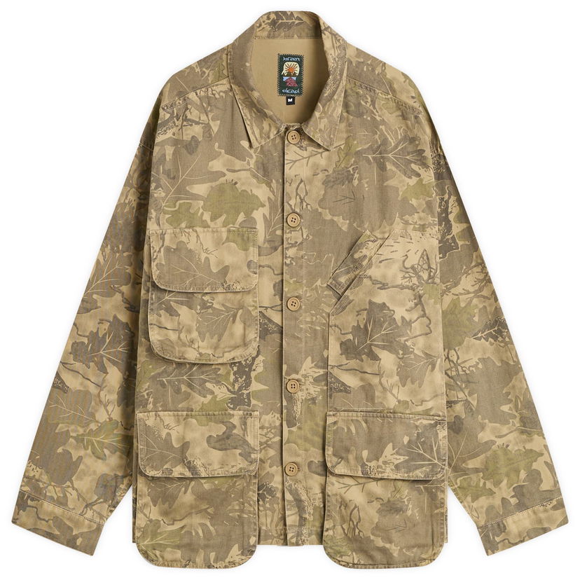 Takki Brain Dead Brain Dead Twill Military Shirt Jacket, Size Large Beige | BDF25T170045-CAM