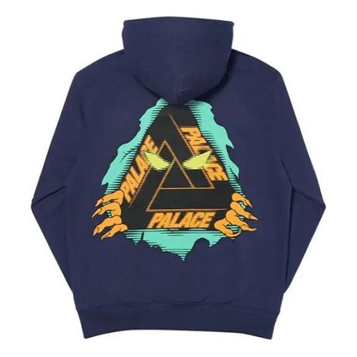 Huppari Palace Triangle Logo Sweatshirt Sininen | P19HD044