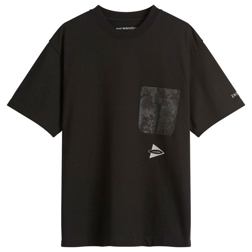 T-paita and wander and wander Print Pocket T-Shirt, Size Large Musta | 5745184526-010