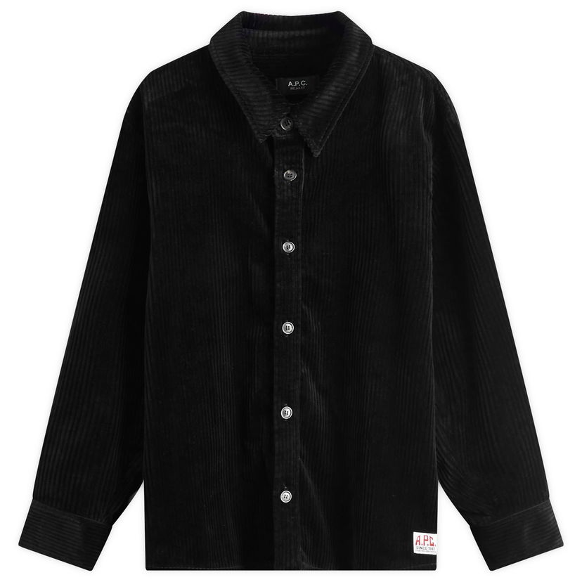 Paita A.P.C. A.P.C. Boris Corduroy Overshirt Musta | COHDW-H02811-LZZ