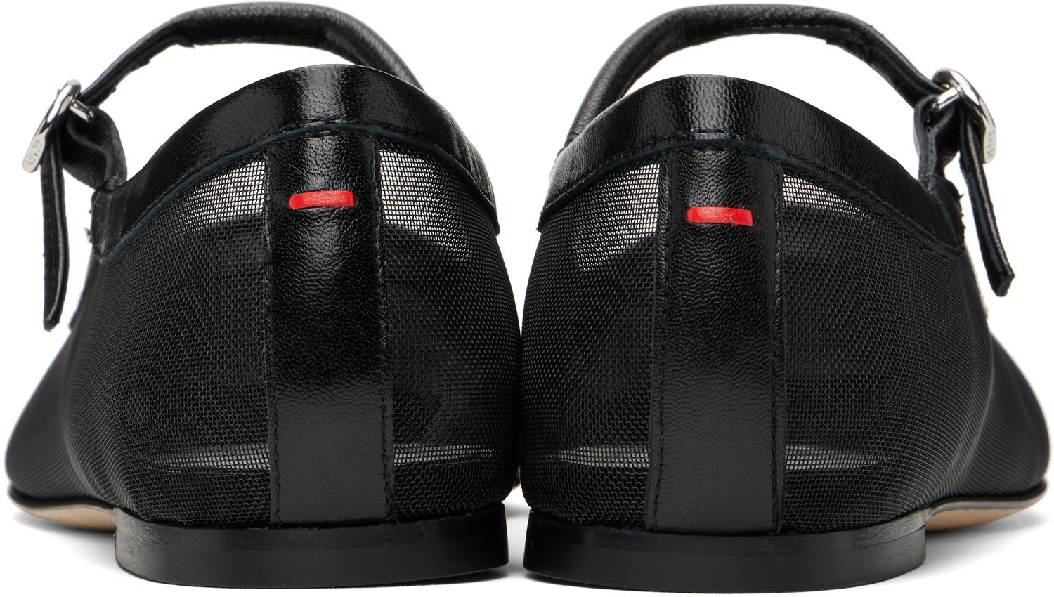 Vaatteet Aeyde Aeyde Uma Mesh Toe-Cap Ballerina Flats Musta | A11-FL-RKLS08FL181-SS25-800-007, 1
