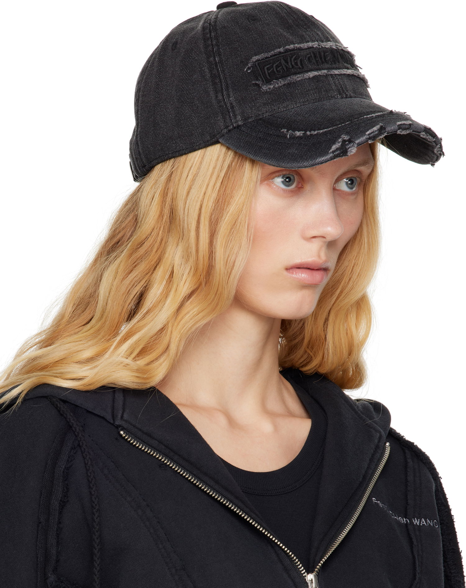 Korkki Feng Chen Wang Feng Chen Wang Denim Baseball Cap Musta | FUS19AC02, 1