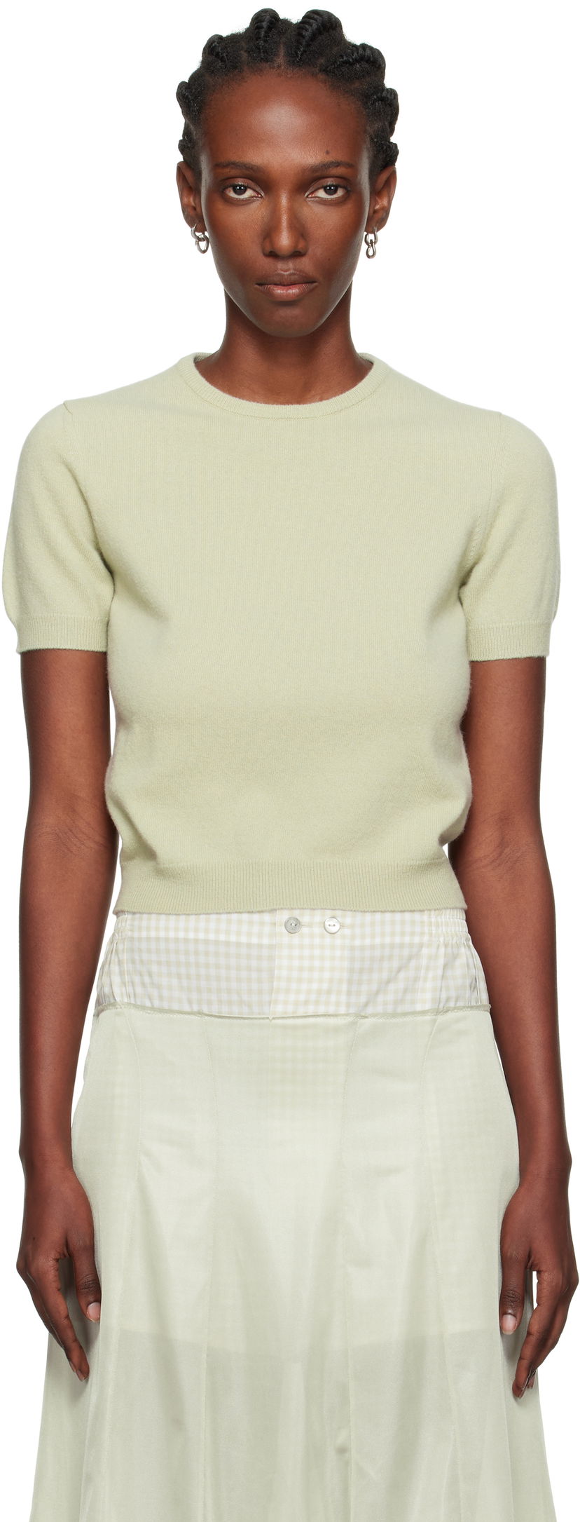 Villapaita Maison Margiela Maison Margiela Crewneck Short Sleeve Sweater Vihreä | S51HL0022 M13144