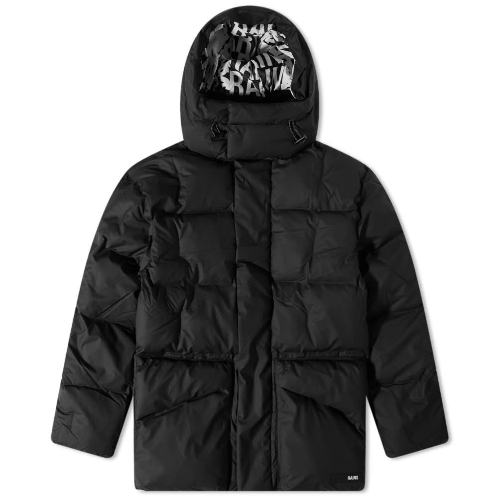 Puffer takki Rains Block Puffer Jacket Musta | 15010-01, 0