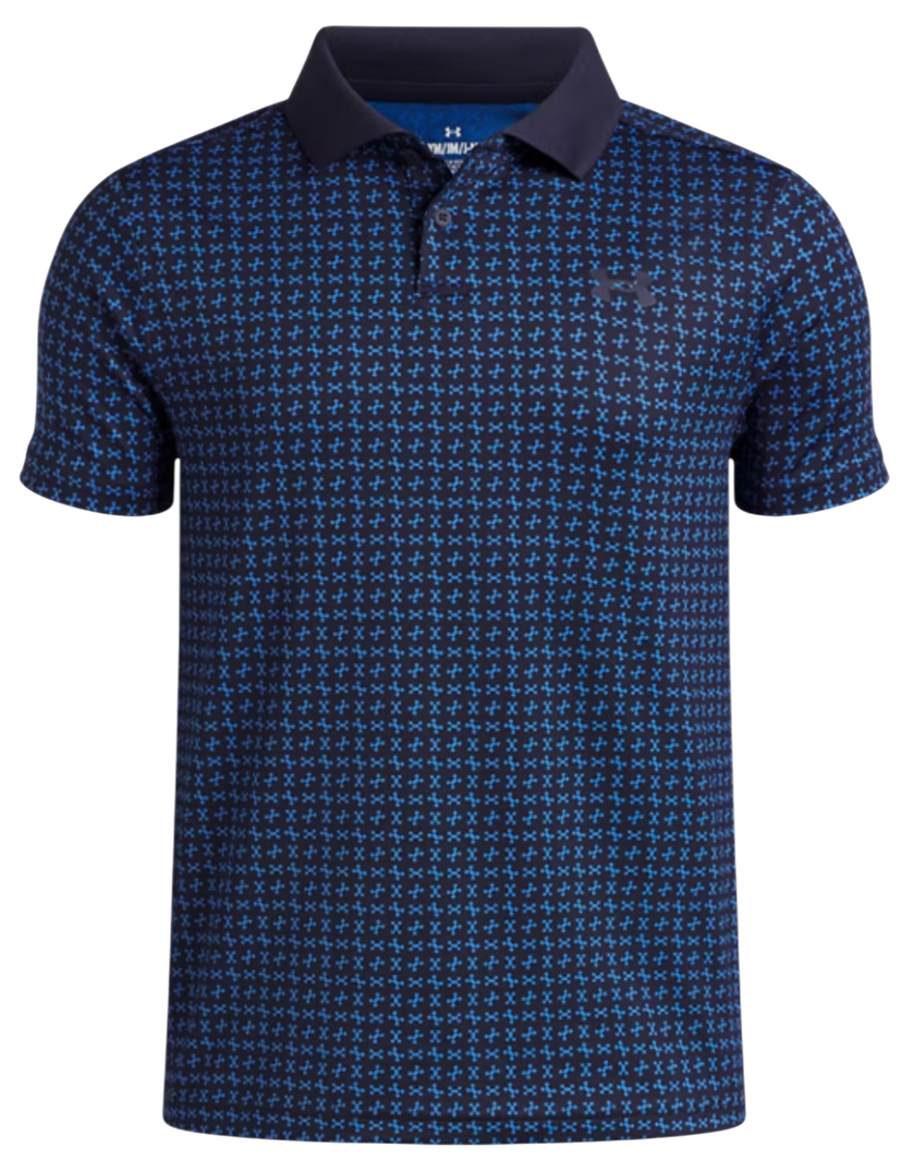 Poolopaita Under Armour Matchplay Printed Polo Tummansininen | 1377349-411