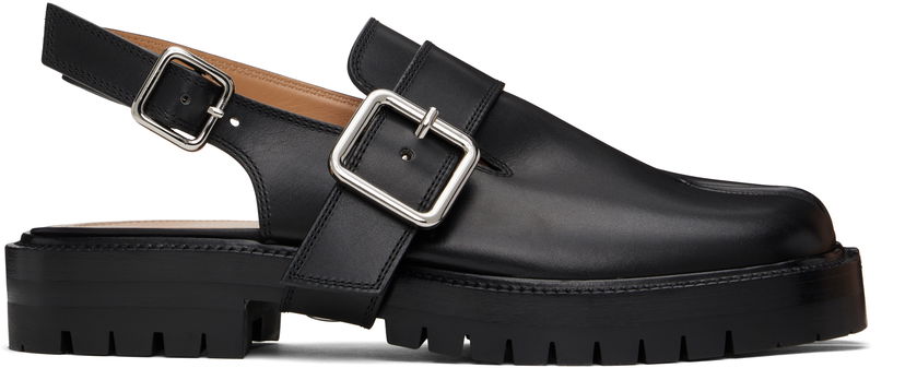 Kengänhoito Maison Margiela Maison Margiela Tabi County Slingback Loafers Musta | S57WP0103 P3292