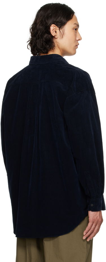 Paita The Row The Row Lancaster Corduroy Shirt Tummansininen | 882-W3737, 2