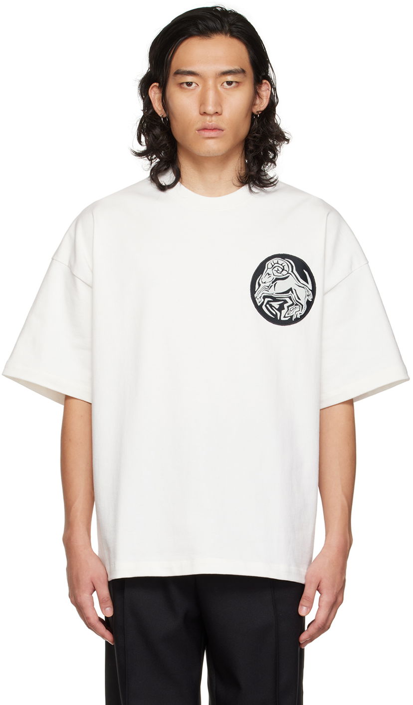 T-paita Jil Sander Crewneck T-Shirt Valkoinen | J21GC0018_J45092