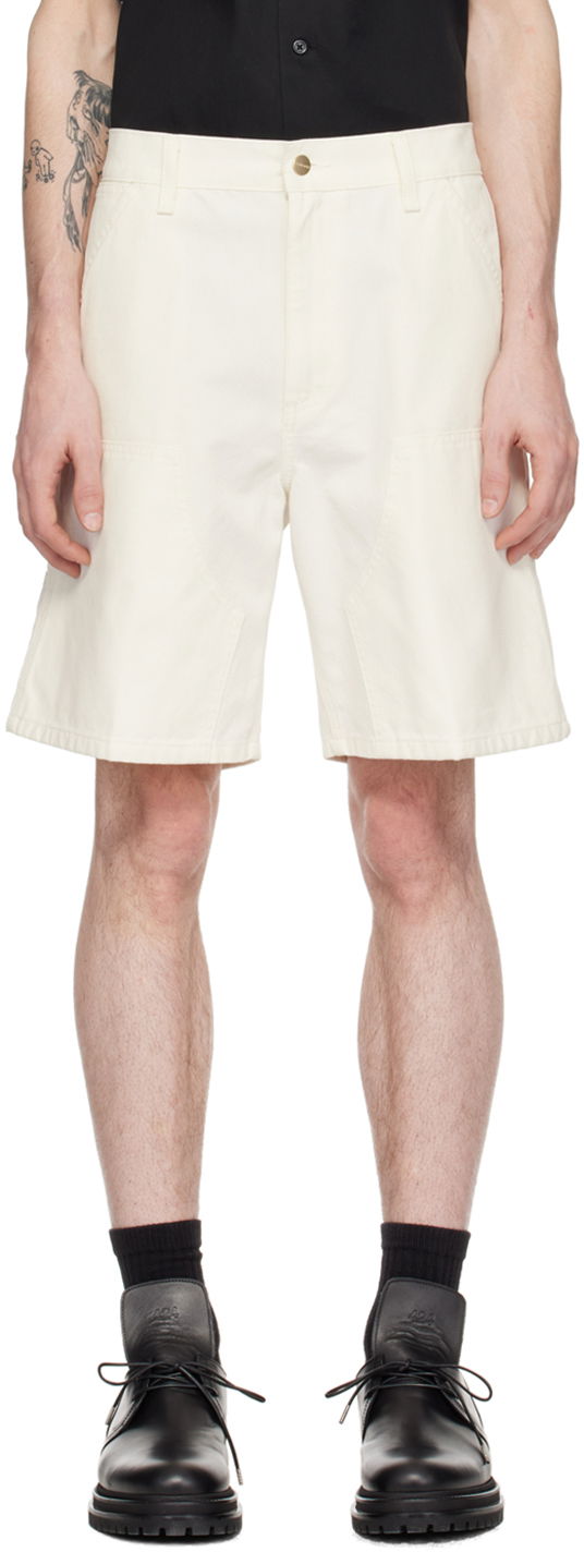 Shortsit Carhartt WIP Double Knee Shorts Valkoinen | I033118
