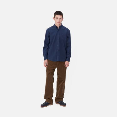 Housut Carhartt WIP Corduroy Relaxed Fit Pants Ruskea | I034037_9, 3