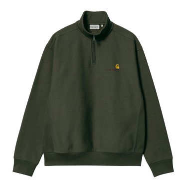 Huppari Carhartt WIP Half Zip American Script Sweat Vihreä | I027014.1NQXX, 1