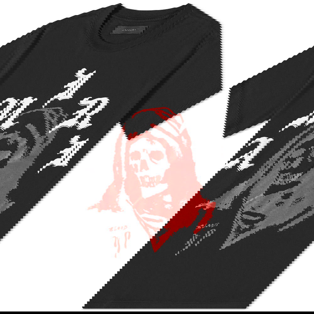 T-paita AMIRI Wes Lang Solar Kings Tee Musta | AW22MJG005-BLK, 0