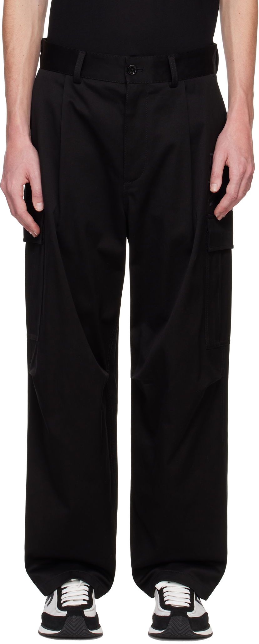 Cargo housut Dolce & Gabbana Cargo Pants Musta | GP03KZFUFMU