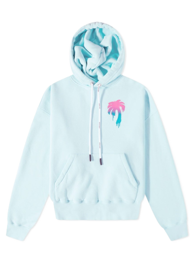 Huppari Palm Angels I Love PA Popover Hoody Turkoosi | PMBB058S23FLE0014084