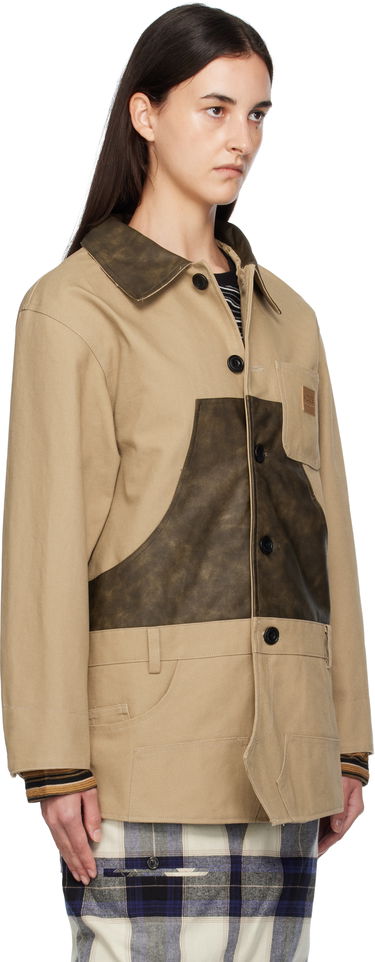Takit Andersson Bell Andersson Bell Carpenter Shorts Inserted Coat Beige | awa720w, 1