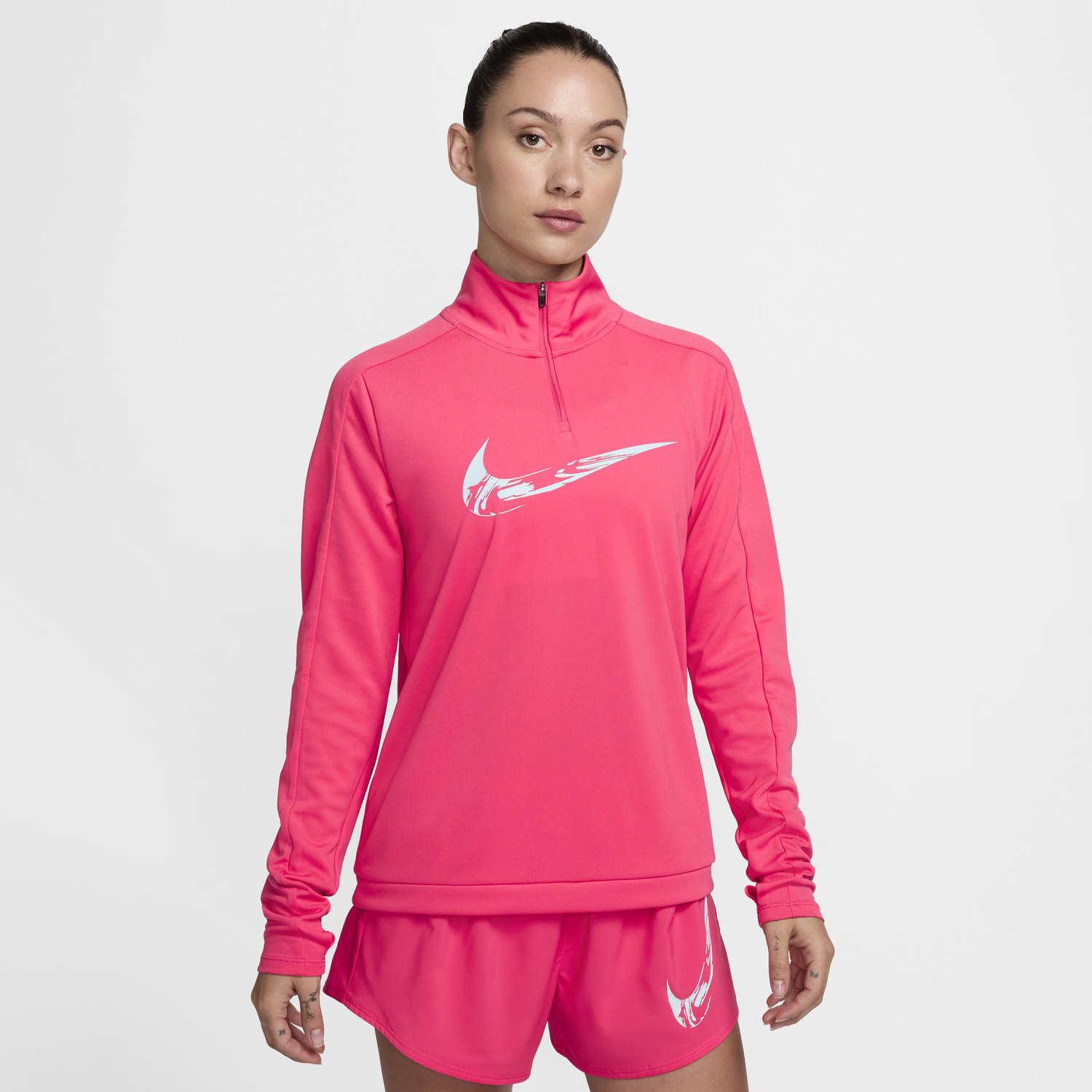 Huppari Nike Swoosh Dri-FIT Vaaleanpunainen | FV6387-629, 1