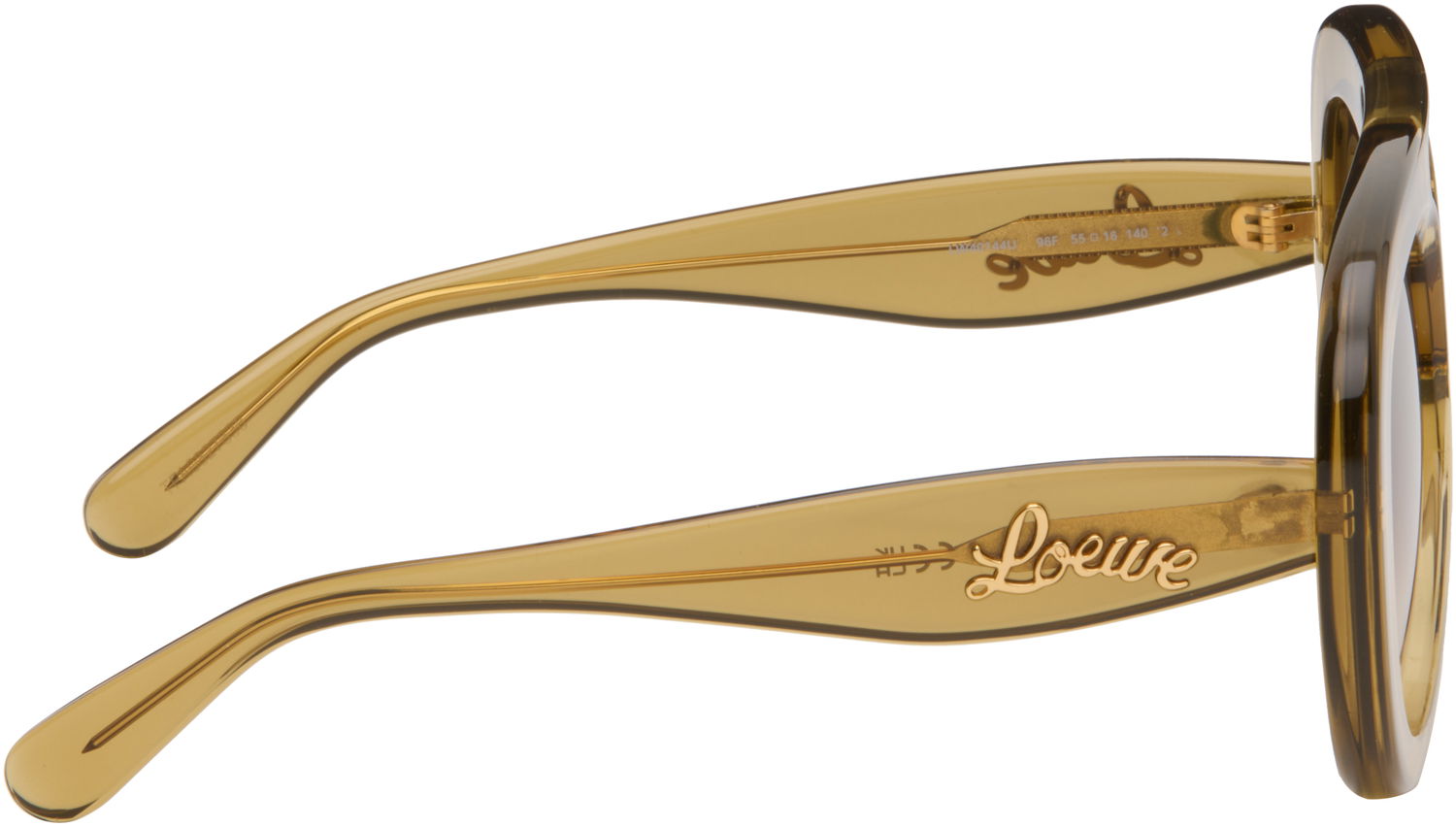 Aurinkolasit Loewe Round Spoiler Aviator Sunglasses Beige | LW40144U 192337178948, 1