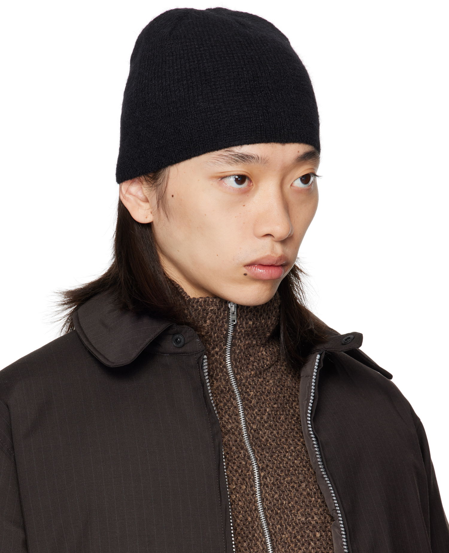 Pipo OUR LEGACY OUR LEGACY Alpaca Beanie Musta | A4258BBF, 1