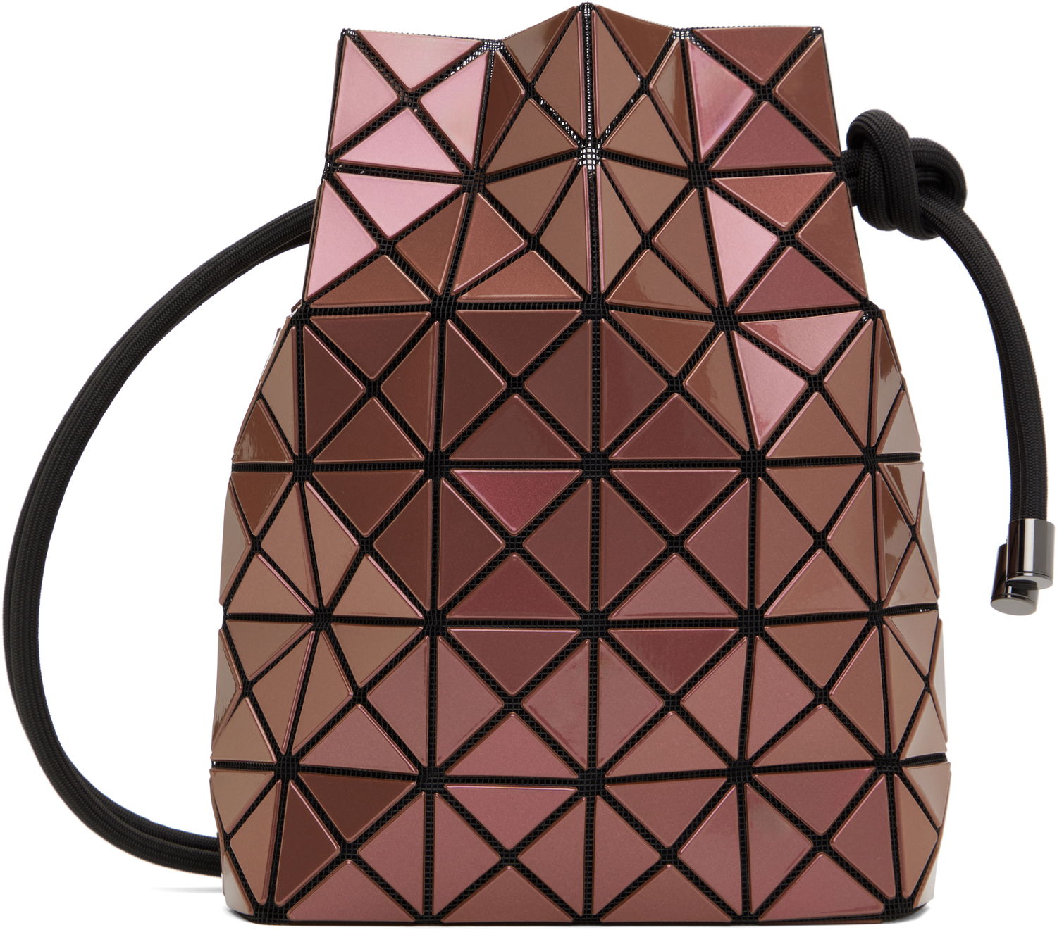 Käsilaukku BAO BAO ISSEY MIYAKE Geometric Pattern Gloss Shoulder Bag Burgundia | BB48AG591, 0