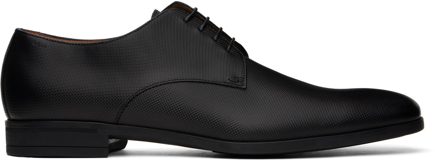 Vaatteet BOSS BOSS Structured Leather Derbys Musta | 50499843, 0