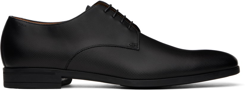 Vaatteet BOSS BOSS Structured Leather Derbys Musta | 50499843