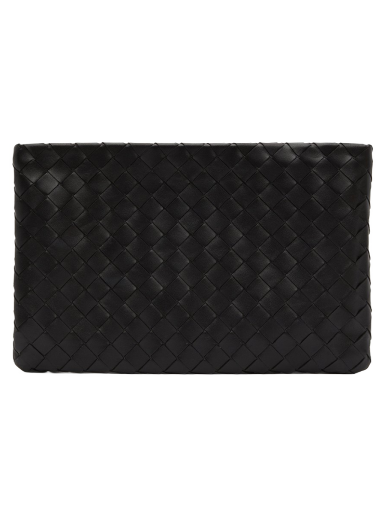 Käsilaukku Bottega Veneta Medium Flat Pouch Musta | 608232 VCCP9