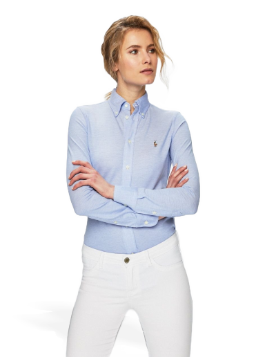 Paita Polo by Ralph Lauren Slim Oxford Shirt Sininen | 211664427001