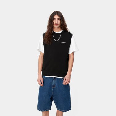 Villapaita Carhartt WIP Script Vest Musta | I033084_0D2_XX, 0