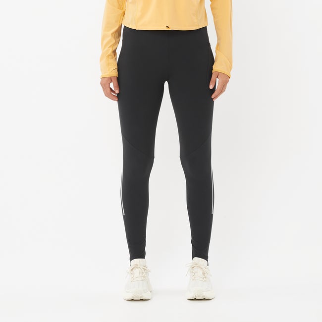 Leggingsit Salomon Aero Stow Running Tights Musta | LC2436900