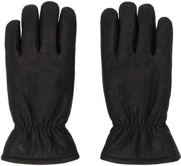Käsineet Carhartt WIP Leather Gloves With Elastic Wrist Musta | I030900, 0