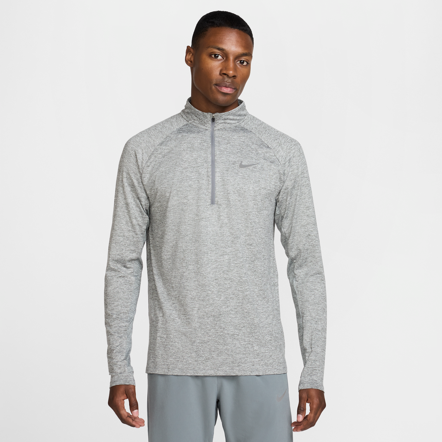Huppari Nike Dri-FIT Stride 1/4 Zip Running Top Harmaa | HV2180-084, 1