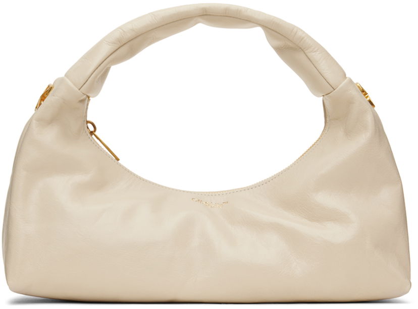 Käsilaukku Off-White Arcade Bag Beige | OWNN174S24LEA0010400