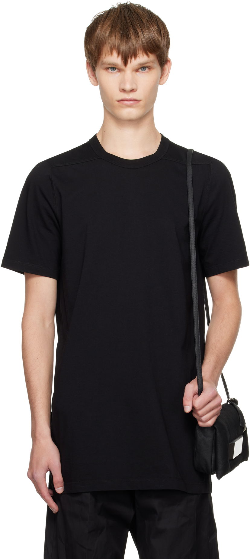 T-paita Rick Owens Rick Owens Concordians Level T-Shirt Musta | RU02E1264 JA