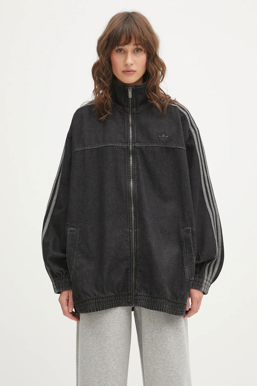 Takki adidas Originals adidas Originals Denim Os TT Oversize Jacket Musta | JY2897