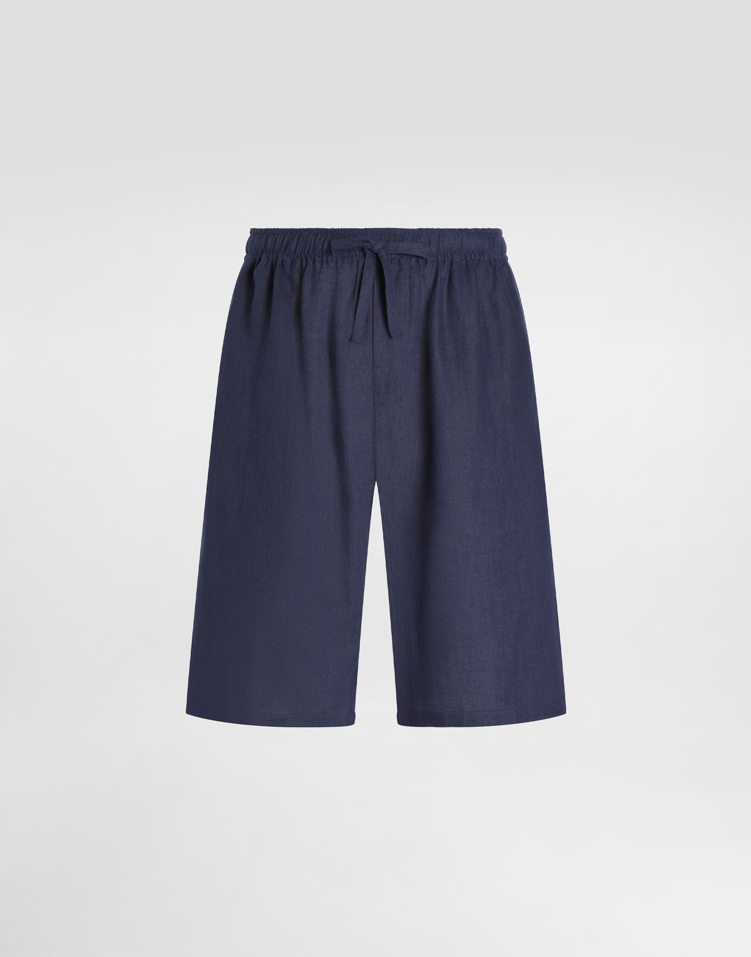 Shortsit Dolce & Gabbana Dolce & Gabbana Linen Shorts with Drawstring Tummansininen | GV37AZFU4LGB0665, 0