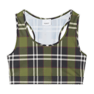 Crop top Burberry Vintage Check Crop Top Vihreä | 8055846, 0