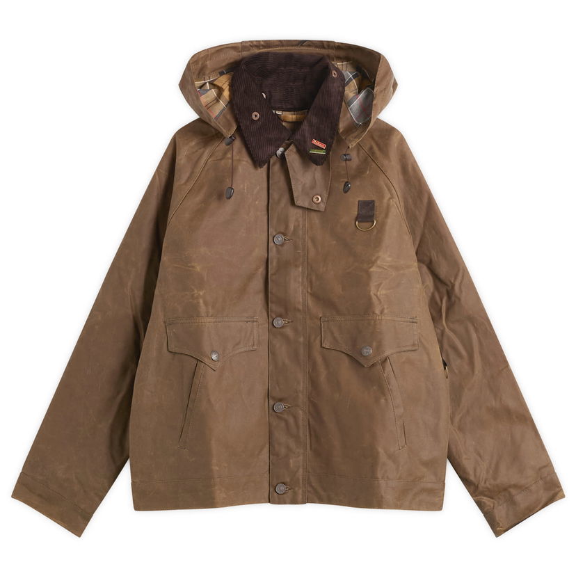 Takki Levi's Levi's X Barbour Spey Hooded Waxed Jacket with Cord Collar Ruskea | 008GK-0005
