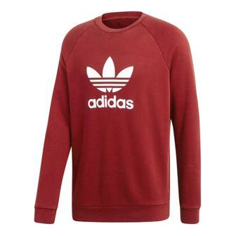 Huppari adidas Originals Trefoil Crew Sweatshirt Punainen | CX1897