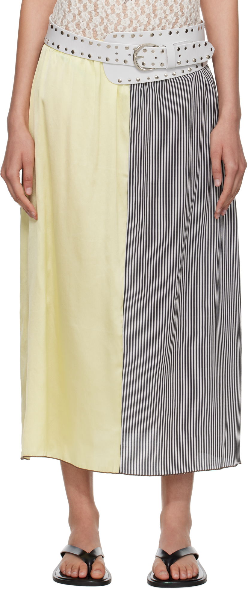 Hame Baserange Baserange Vesa Two-Tone Midi Skirt Monivärinen | Vesa Skirt