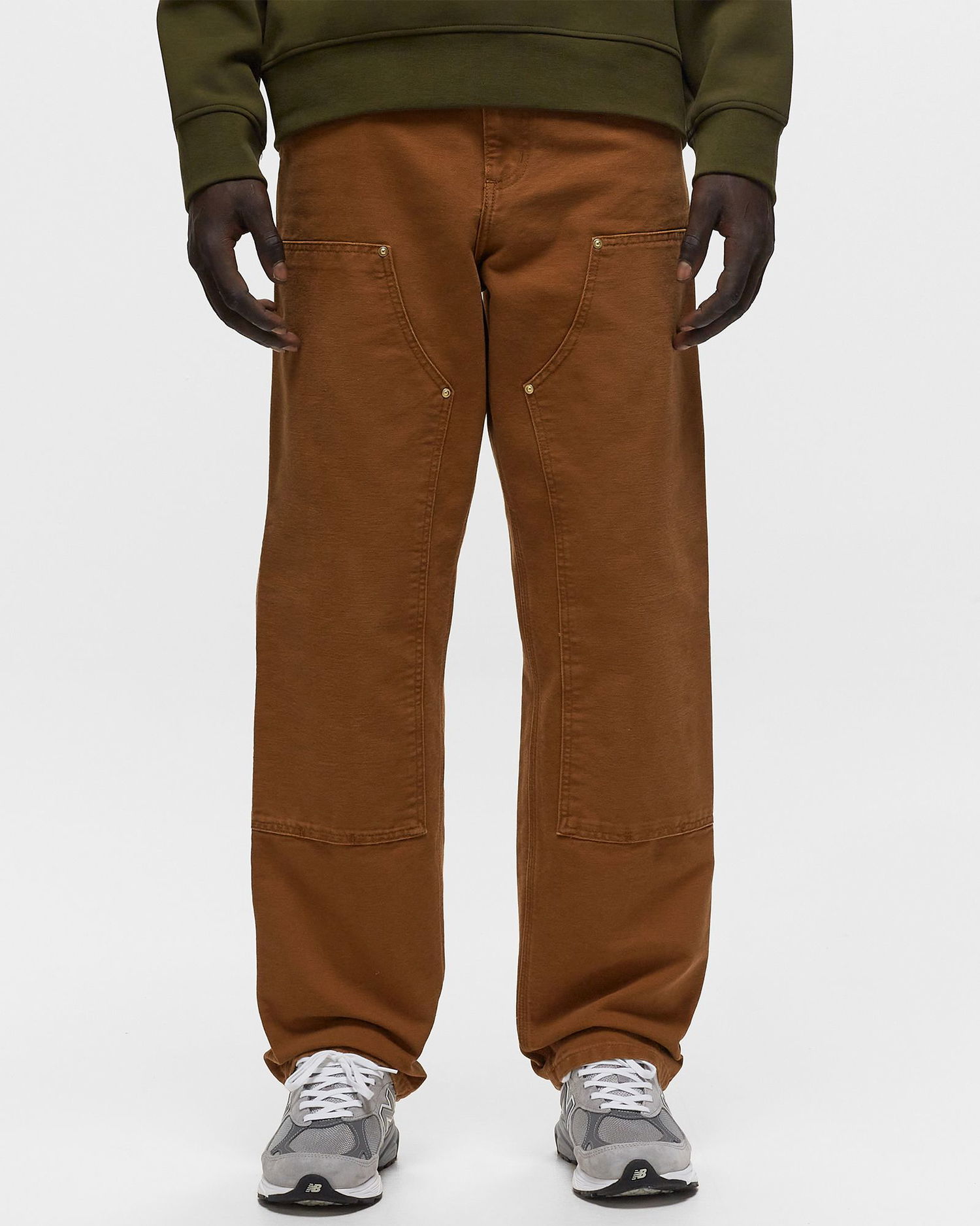 Housut ja farkut Carhartt WIP Double Ruskea | I031501.1NF3K, 1